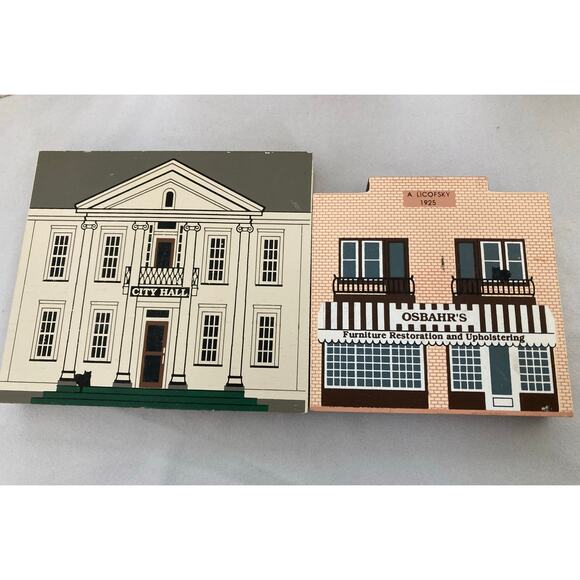 The Cat’s Meow 1991 Series IX Lot of 8 Buildings –signed by the artist Faline - Picture 2 of 6